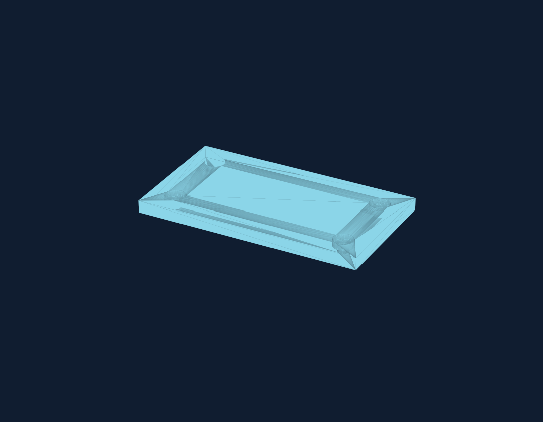 CAD example of a mounting plate with patterned mounting holes